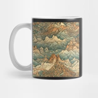 Mountains Painting stylized Mug